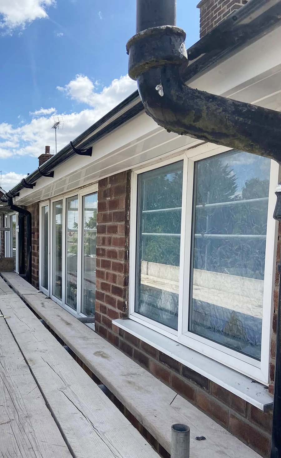 New white Facia & Soffit in Newark