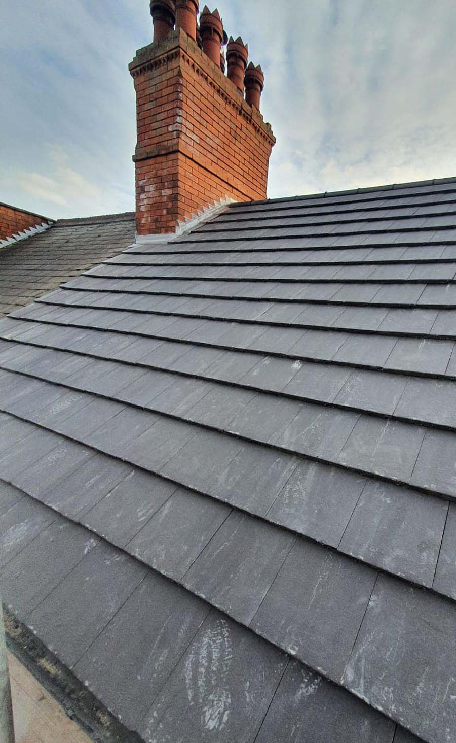 Grey slate roof in Newark