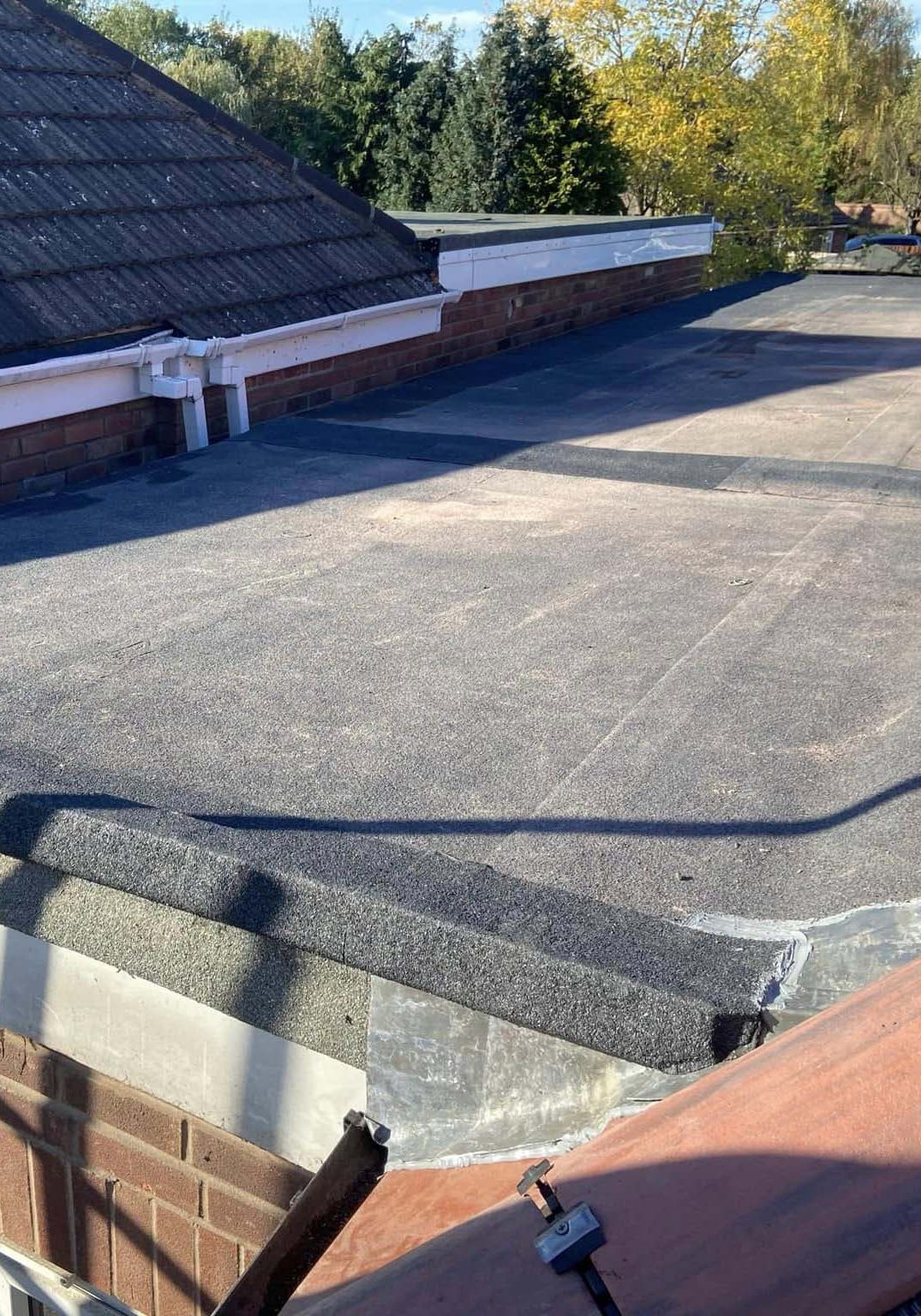 Flat felt roof in Newark